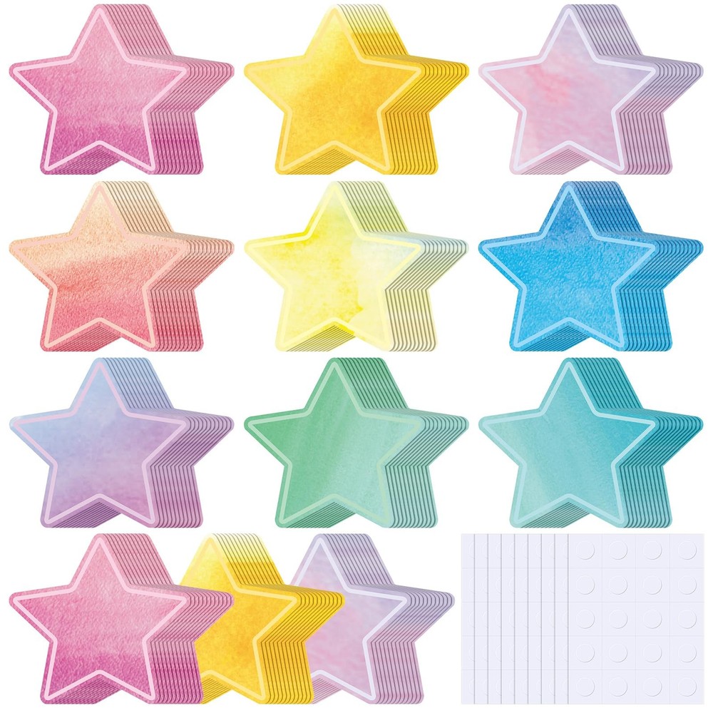 108 PCS 3.5 Inch Star Cutouts Paper Bulletin Board Decoration Teacher DIY