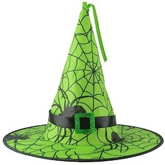 Witch Hats For Child Halloween Witch Costumes Accessories Foldable Witch Green