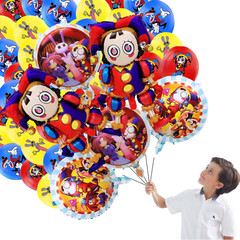 Amazing digital circus BALLOON Party Supplies birthday decoration cupcake topper