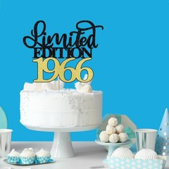 Limited Edition 1966 Cake Topper, Happy 60th Birthday Cake Topper, Men and Wo…