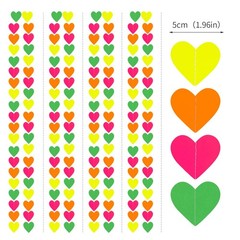 Valentines Day UV Neon Party Decorations Heart-Garland – 39Ft 3D Glow In The …
