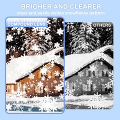 Christmas Projector Lights Outdoor LED Snowflake Projector Lights 2025 Upgraded
