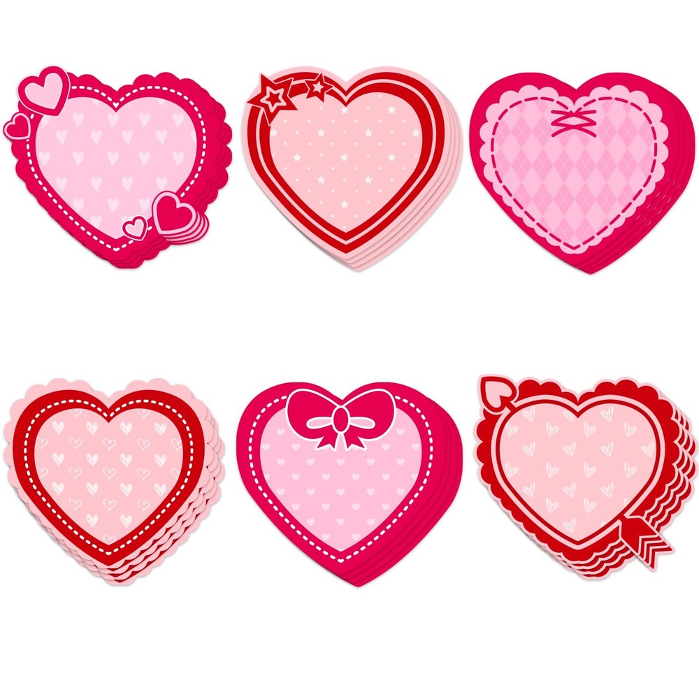 60 PCS Paper Heart Cutouts For Bulletin Board Classroom School Wall Decor
