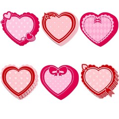 60 PCS Paper Heart Cutouts For Bulletin Board Classroom School Wall Decor