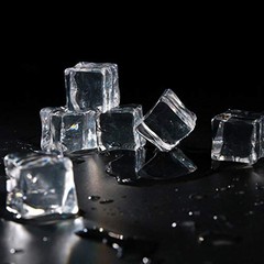20PCS Clear Acrylic Faux Ice Cubes – 1.2″ Transparent Fake Ice Rocks for Decor &