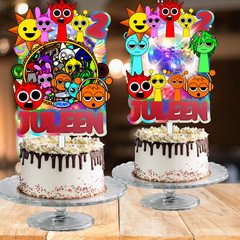 SPrunki party supplies decoration balloons theme birthday idea cupcake topper