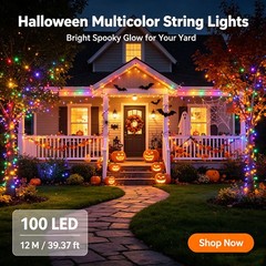Halloween Decorations Solar String Lights Outdoor Waterproof for Yard Patio Tree