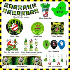 GHOSTBUSTER ghost Birthday Party Supplies,Ghostbusters Party Decorations Plates