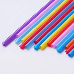 200 Pcs Colorful Plastic Long Disposable Drinking Straws. (0.23»diameter and…