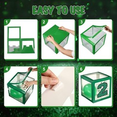 Festive Graduation 2026 Balloon Boxes Set with LED Lights – Easy Assembly & Safe