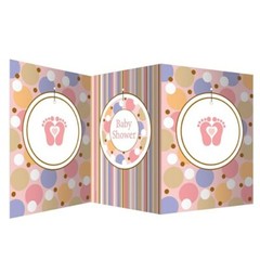 Baby Shower Table Centerpiece w/Hanging Attachments Tiny Toes Baby Shower Decor
