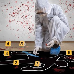 16 Pieces Halloween Crime Scene Decorations Kit Murder Mystery Dinner Party G…