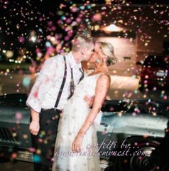 White Cream Ivory Wedding Confetti Biodegradable Eco Environmentally Friendly Ti