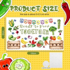 75 PCS Farmers Market School Classroom Bulletin Board Decoration Set Cutout