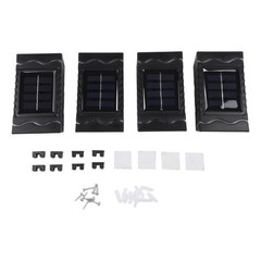 4 Pack For Outdoor Solar Wall Lights Waterproof LED Lanterns for Garden Use