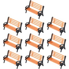 Model Park 0.79*0.55*0.35inch/2*1.4*0.9cm 10Pcs 1:87 Chair Plastic