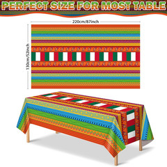 Cinco De Mayo Decorations – Fiesta Party Decorations – Fiesta Plastic Tablecloth