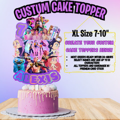 FREE PERSONALISED KPOP TOPPER CUPCAKE CAKE PARTY DECORATIONS SUPPLIES
