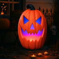 iN Halloween LED Pumpkin – Halloween Decoration – Colour Changing – Spooky Sound
