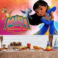 Mira Royal Detective Birthday Backdrop Banner Background Party Supplies 5x3ft