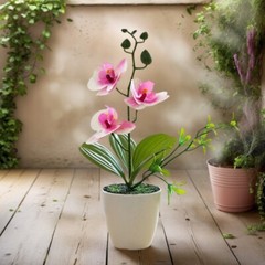Colorful 3D Printed Butterfly Orchids Flower Pot Home Living Room Decoration