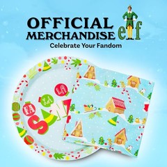 32-Count Buddy the Elf Party Plates and Napkins – Perfect for Holiday Gatherings