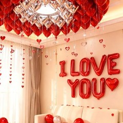 16 Inch I Love You Letter Balloons Foil Mylar Love Balloons for Wedding Red