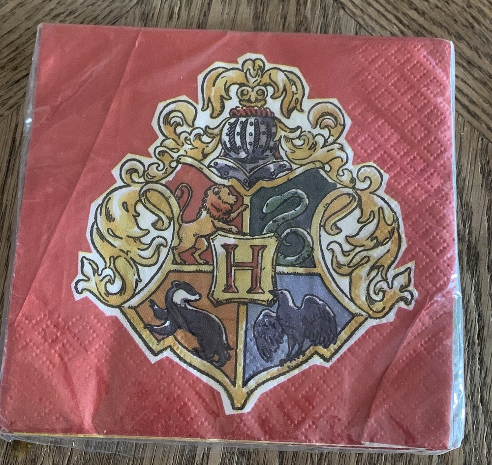 Unique 23561 Paper Cocktail Napkins Harry Potter Party-Pack of 16, Multicolour