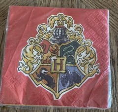 Unique 23561 Paper Cocktail Napkins Harry Potter Party-Pack of 16, Multicolour
