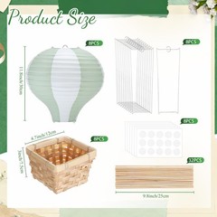 8 Sets Sage Green Hot Balloons Decorations Baby Shower Table Centerpieces 11….