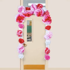 Valentine Tissue Paper Door Border, Party Decor, 1 Piece