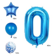 18th Birthday Decorations Party Supplies,Blue Number 18 Balloon,40 Inch Giant…