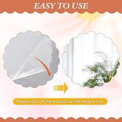6 Pack 10 Inch Round Mirror Centerpieces for Tables Shatterproof Acrylic Scal…