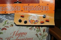 Honeycomb Trimmer Amscan Happy Thanksgiving NEW Fast Shipping
