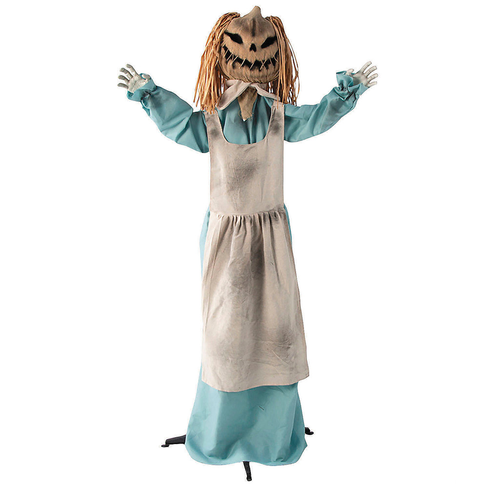 5 Ft. 6″ Animated Standing Pumpkin Girl Doll Halloween Decoration – ATC