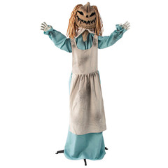 5 Ft. 6″ Animated Standing Pumpkin Girl Doll Halloween Decoration – ATC