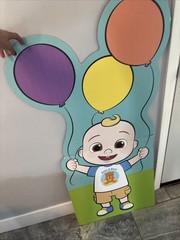 Party City Cocomelon, Cardboard, Cut Outs And Happy Birthday Cocomelon Banner