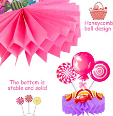 Candyland Party Table Decorations 9Pcs Candyland Lollipop Table Honeycomb Center