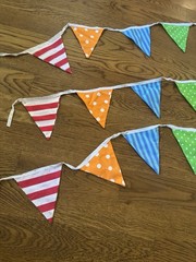3 Party Banners – Fabric Each 92 Colorful Party Decorations Birthday Party