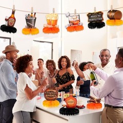 9 PCS Whiskey Honeycomb Centerpieces, Aged to Perfection, Cheers, Beers,Birthday