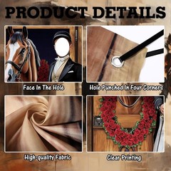 Multi-Purpose Horse Racing Photography Banner – Derby Party Essentials 6 x 4 ft