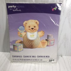Party express Hallmark 12 1/2” centerpiece bear baby boy (bin-o)