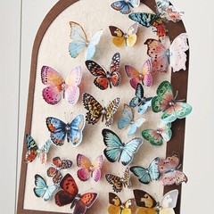 36pcs Lifelike Butterfly Decorations Set – Watercolor Wings, Easy To Hang