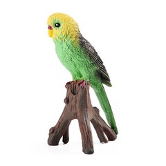 Delightful Budgie Ornament Realistic Bird Figurine for Nature Enthusiasts