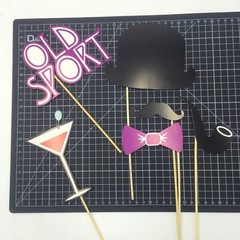 Birthday Party Photo Booth Props Roaring 20s Gatsby Flapper Girl and Gangster