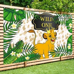 Wild One Lion King Backdrop 1st Birthday Boy Party Decorations Simba Background