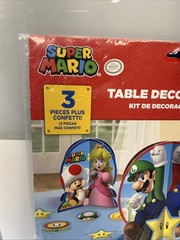Super Mario Brothers Table Decorating Kit Party Centerpieces Confetti Nintendo