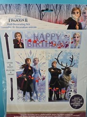 Disney FROZEN 2 Scene Setter HAPPY BIRTHDAY wall poster backdrop Anna Elsa