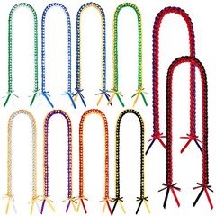 10 Pcs Handmade Graduation Leis – Braided Ribbon Honor Rope for Class of 2026, P