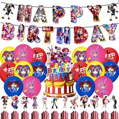 The Amazing Digital Circus Birthday Party Decor Banner Balloons Baby Shower Gift